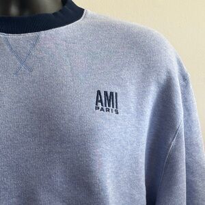AMI Paris Light Blue Sweatshirt